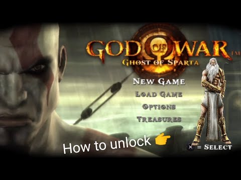God of war Ghost of Sparta(PSP) How to unlock Zeus + Test Gameplay