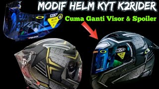 Download lagu MODIF HELM KYT K2RIDER BLACK PHANTER‼️MENGGUNAKAN VISOR & SPOILER mp3