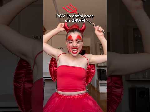 La choni hace un GRWM para Halloween 😂