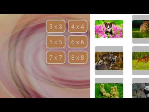 Cute Animals Tile Puzzle Video