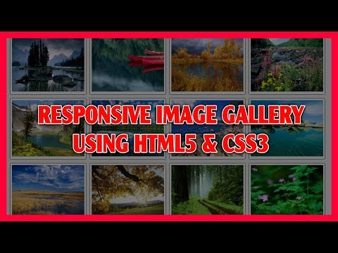 Responsive Image Gallery Using HTML5 CSS3 | Pure CSS3 Image Gallery