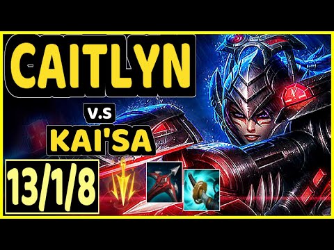 ZENIT (CAITLYN) vs KAI'SA - 13/1/8 KDA BOTTOM ADC CHALLENGER GAMEPLAY - KR