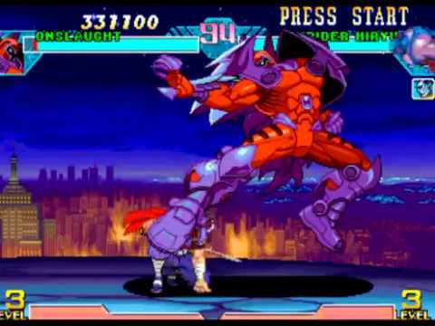 Marvel VS Capcom: OVERPOWERED Onslaught Playthrough (PS1)