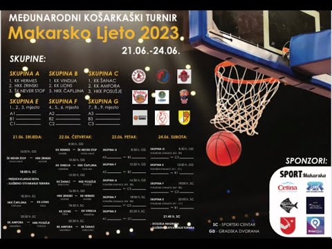 Makarsko ljeto 2023 - KK Čapljina vs. KK Šanac