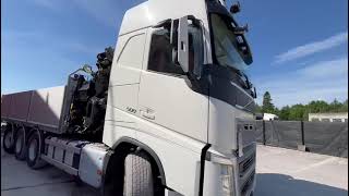 Volvo FH 500 8x4*4 HIAB 408E-6 + JIB / PLATFORM L=6434 mm flatbed truck for sale - Image 4 | Autoline IN Volvo FH 500 8x4*4 HIAB 408E-6 + JIB / PLATFORM L=6434 mm flatbed truck | Image 4 - Autoline
