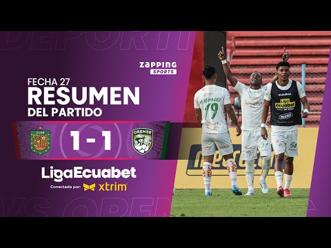 Deportivo Cuenca 1 - 1 Orense SC / Fecha 27 / Liga Ecuabet conectada por Xtrim