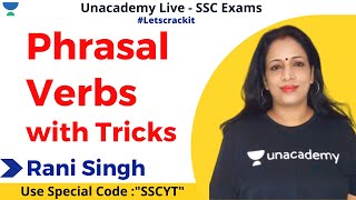 Phrasal Verbs with Tricks | SSC CGL MAINS 2020 | English | Unacademy | Rani Ma&#39;am
