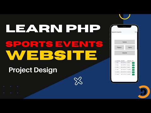 01 Project Description and design of PHP My SQL Sports Events website - Dot Code