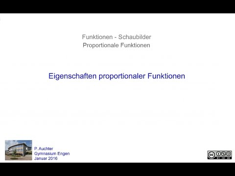 Eigenschaften proportionaler Funktionen