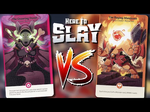 Here to Slay GAMEPLAY || The Gnawing Dread vs. The Raging Manticore