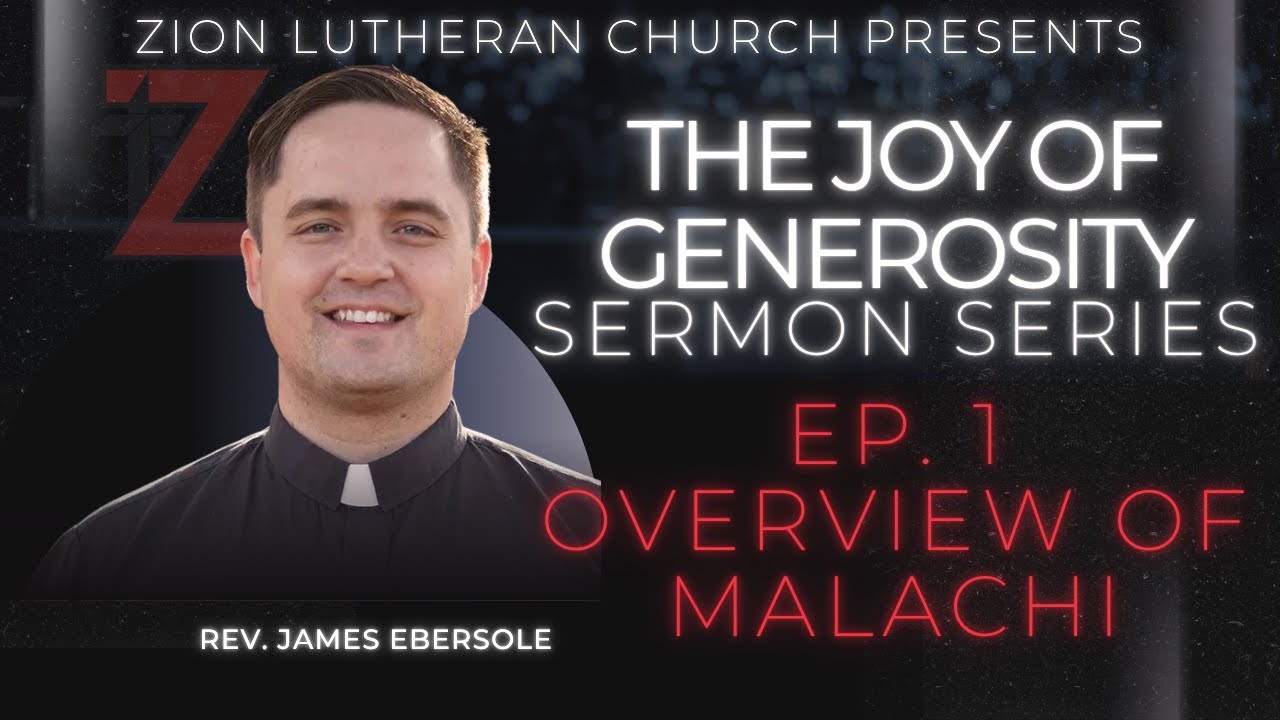 Overview of Malachi | The Joy of Generosity Sermon Series Episode 1