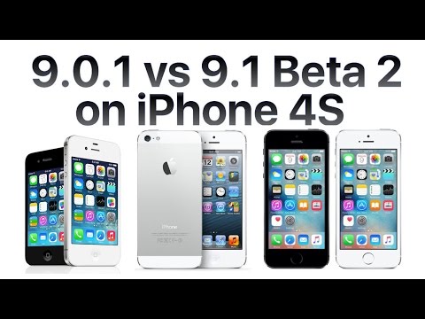 iPhone 4S iOS 9.1 Beta 2 vs iOS 9.0.1