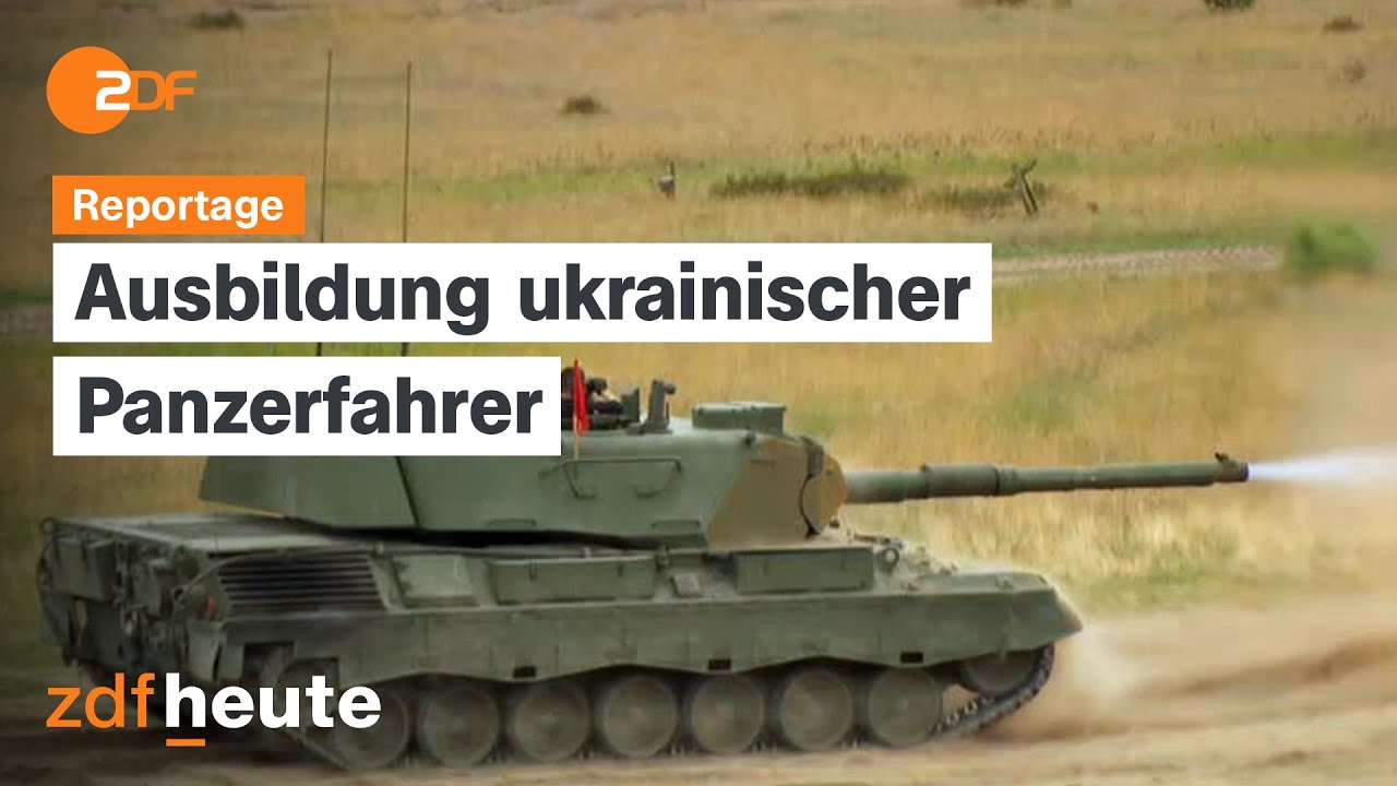 Reportage: So werden ukrainische Panzerfahrer in Deutschland ausgebildet