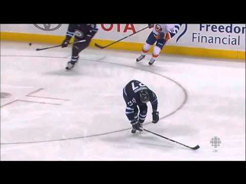 Eric Tangradi four consecutive blocked shots