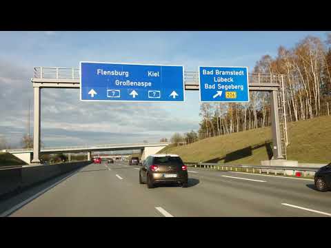 ev- driving from Hamburg to Outlet Neumünster 4K November 2020