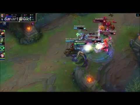 Highlights from league of legends vel koz vs akali mid lane