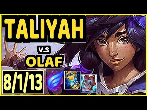 INSPIRED (TALIYAH) vs OLAF - 8/1/13 KDA JUNGLE GAMEPLAY - EUW Ranked GRANDMASTER