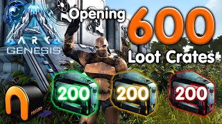 ARK GENESIS Opening 600 Loot Crates Boxes WHAT'S INSIDE