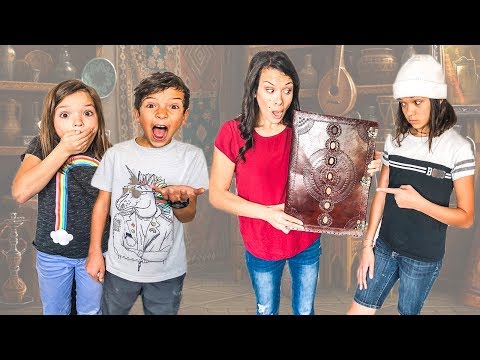 We found a Mysterious Spell Book! Kids can't TALK! Magic Spell book Episode 1