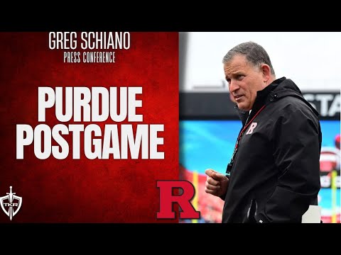 Greg Schiano Purdue Postgame Press Conference - Rutgers Scarlet Knights Football