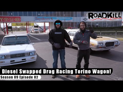 Diesel Swapped Drag Racing Torino Wagon! - Roadkill S09E02 - Reality Car TV Show