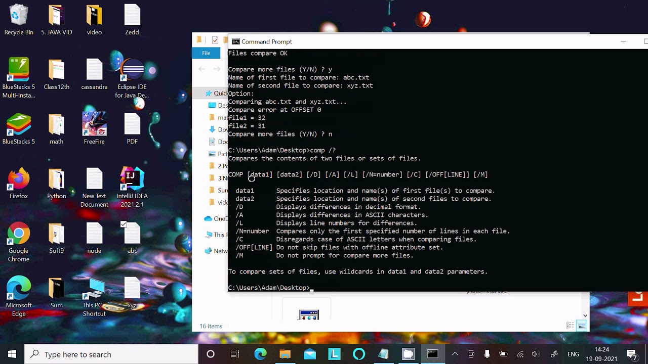 How Can I Find The Difference Between Two Files In CMD How Can I Find