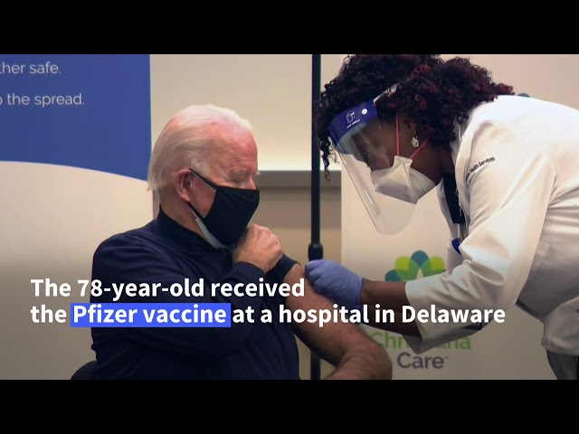 Biden receives COVID-19 vaccine live on TV