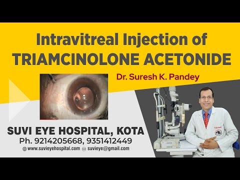 Intravitreal Injection of Triamcinolone Acetonide Dr Suresh K Pandey SuVi Eye Institute Kota India