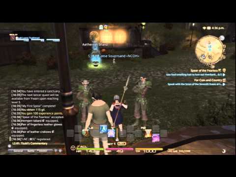 FFXIV: ARR - "A Realm Relived" - 30 - Way of the Lancer (Level 1-5 LNC Quests)