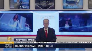 Başkent iletişim Bilimleri Akademisi stüdyosunda haber demosu Hüseyin ÇAKMAKÇI 
