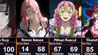 Anime Characters With The Most Partners & Children pt2