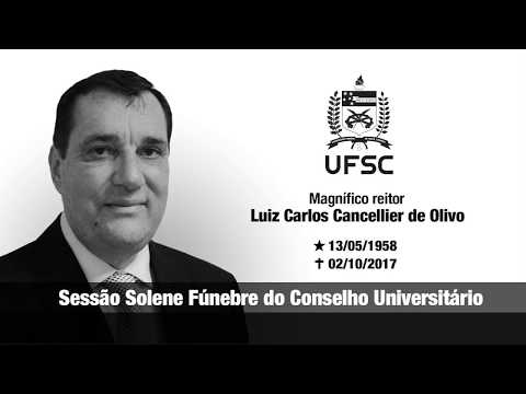 Sessão Solene Fúnebre do Conselho Universitário da UFSC - Cun