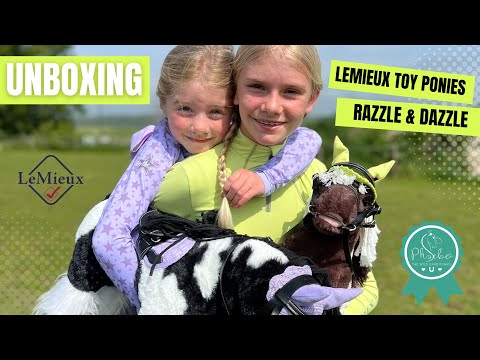 Phoebe and Florence unbox the NEW LeMieux Toy Ponies! Razzle & Dazzle!