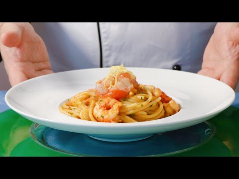 Spaghetti con Gambero Rosso, attenzione, ricetta AFRODISIACA dello Chef Barbato