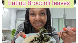 Harvesting and Cooking Broccoli leaves - How does it taste?