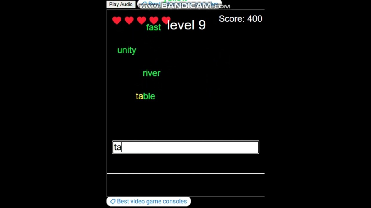 Fallwords typing game #typinggame