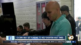 CA DMV may get funding to help shorten wait times