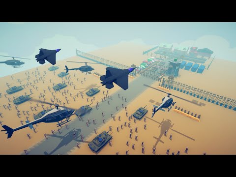 CAN 200x ARMY SOLDIER CAPTURE REBELS BASE? - Totally Accurate Battle Simulator TABS