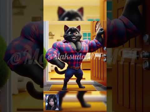 The cat is very upset,,, because his wife commits adultery.  #shorts  #Maksuda_Funny_Fact