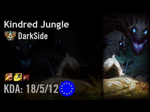 Kindred Jungle vs Nidalee - DarkSide - EUW Challenger Patch 6.12