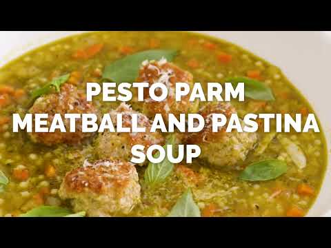Pesto Meatball and Pastina Soup | The Defined Dish