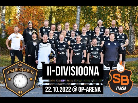 Salibandy II-divisioona | Amerikaarto - SB Vaasa Akatemia 22.10.2022