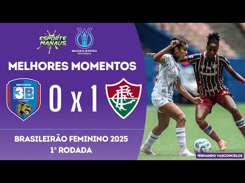 Gols e lances de Instituto 3B x Fluminense