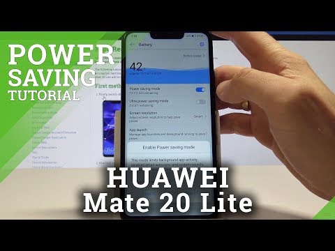How to Save Battery Life in HUAWEI Mate 20 Lite - Power Saving Mode