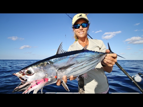 Florida Offshore Saltwater Fishing for SUSHI Tuna GoPro Video