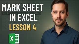 Download the video "Lesson No 4 - How to Create a Marksheet in MS Excel | Step by Step Full Guide"
