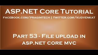 File upload in asp net core mvc