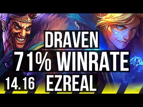 DRAVEN & Senna vs EZREAL & Nami (ADC) | 71% winrate, 6 solo kills | EUW Master | 14.16