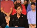 Sarah Palin Addresses America 