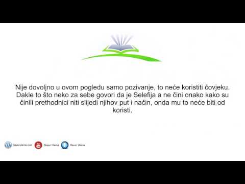 Šta znači biti Selefija